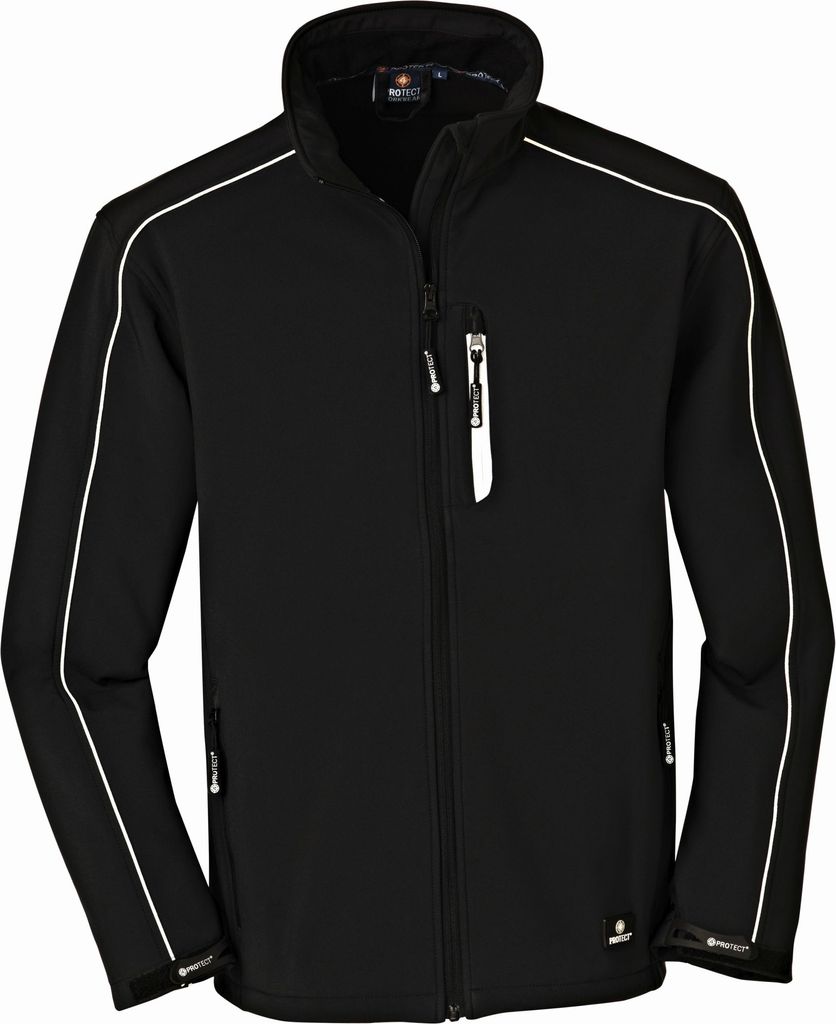 4PROTECT Herren Softshelljacke OHIO schwarz Größe M