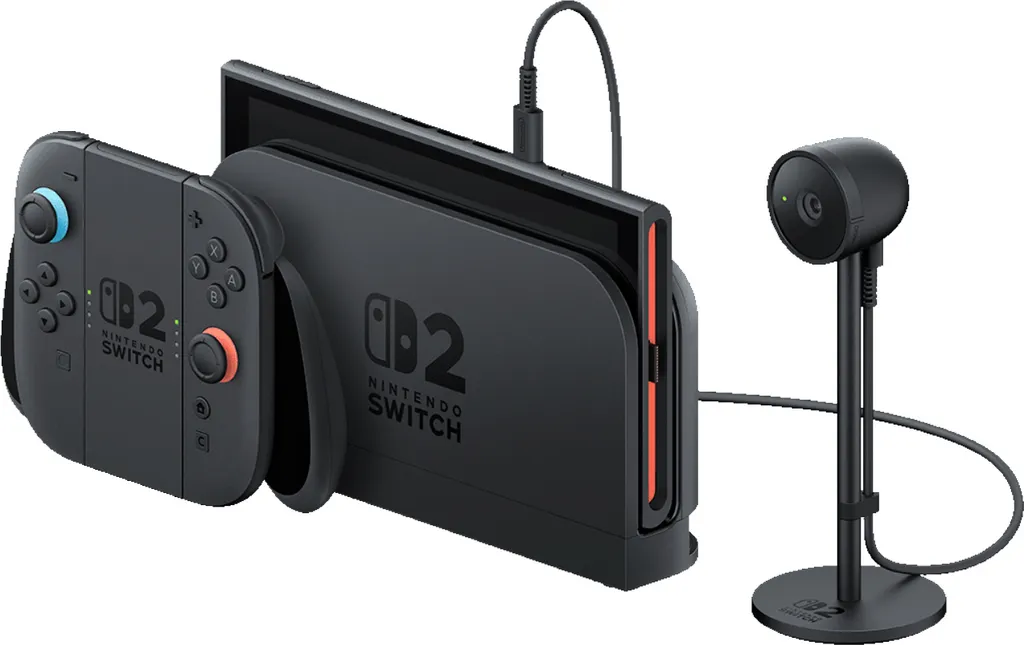 Caméra officielle Nintendo Switch 2 Noire avec lentille large 110°