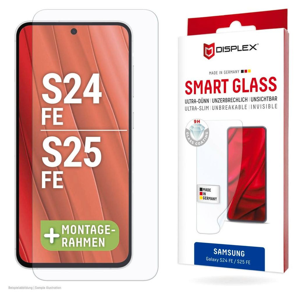 Displex Smart Glass (9H) für Samsung Galaxy S25 FE/S24 FE, Produktbild 