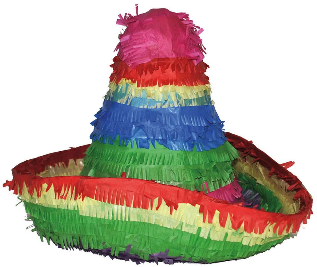 Pinata Sombrero Multicolor ca. 40 x 30 cm