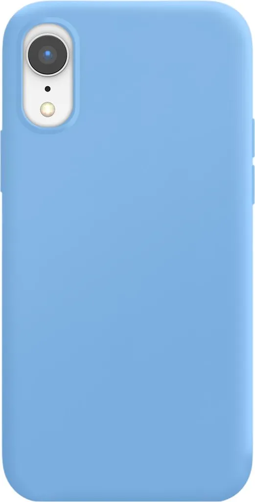 Moxie TPU Skin iPhone XR Azzurro - Custodia Premium con Microfibra