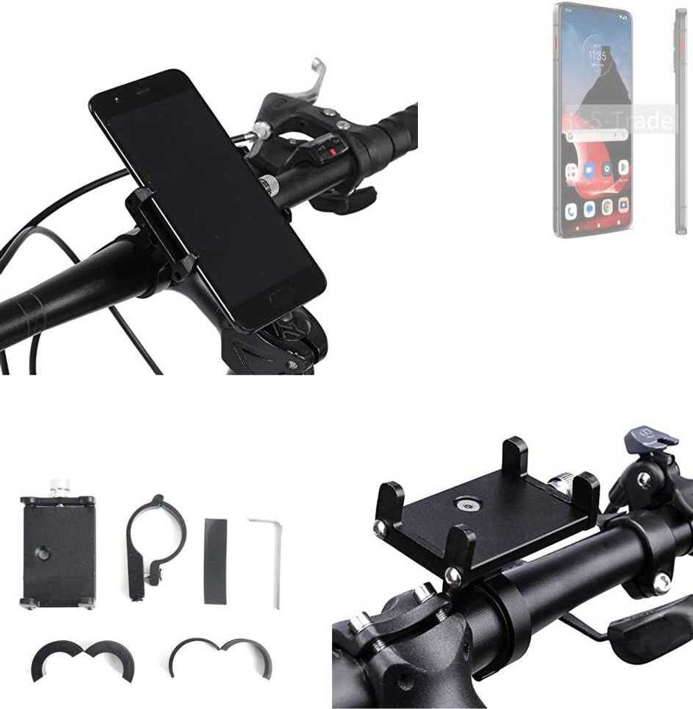 K-S-Trade Handyhalterung für das Fahrrad kompatibel mit Motorola ThinkPhone Halter Lenkstange Fahrradhalterung Motorrad Bike Mount Befestigung