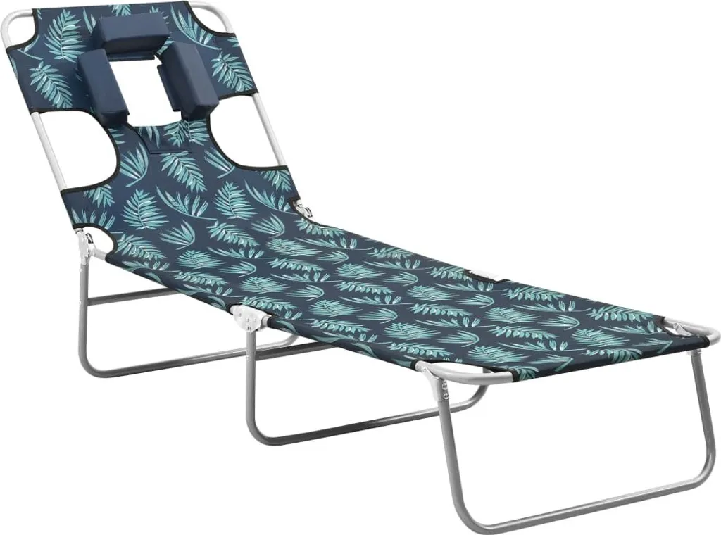Lettino Prendisole Design Foglie Acciaio - Arredo Giardino Premium