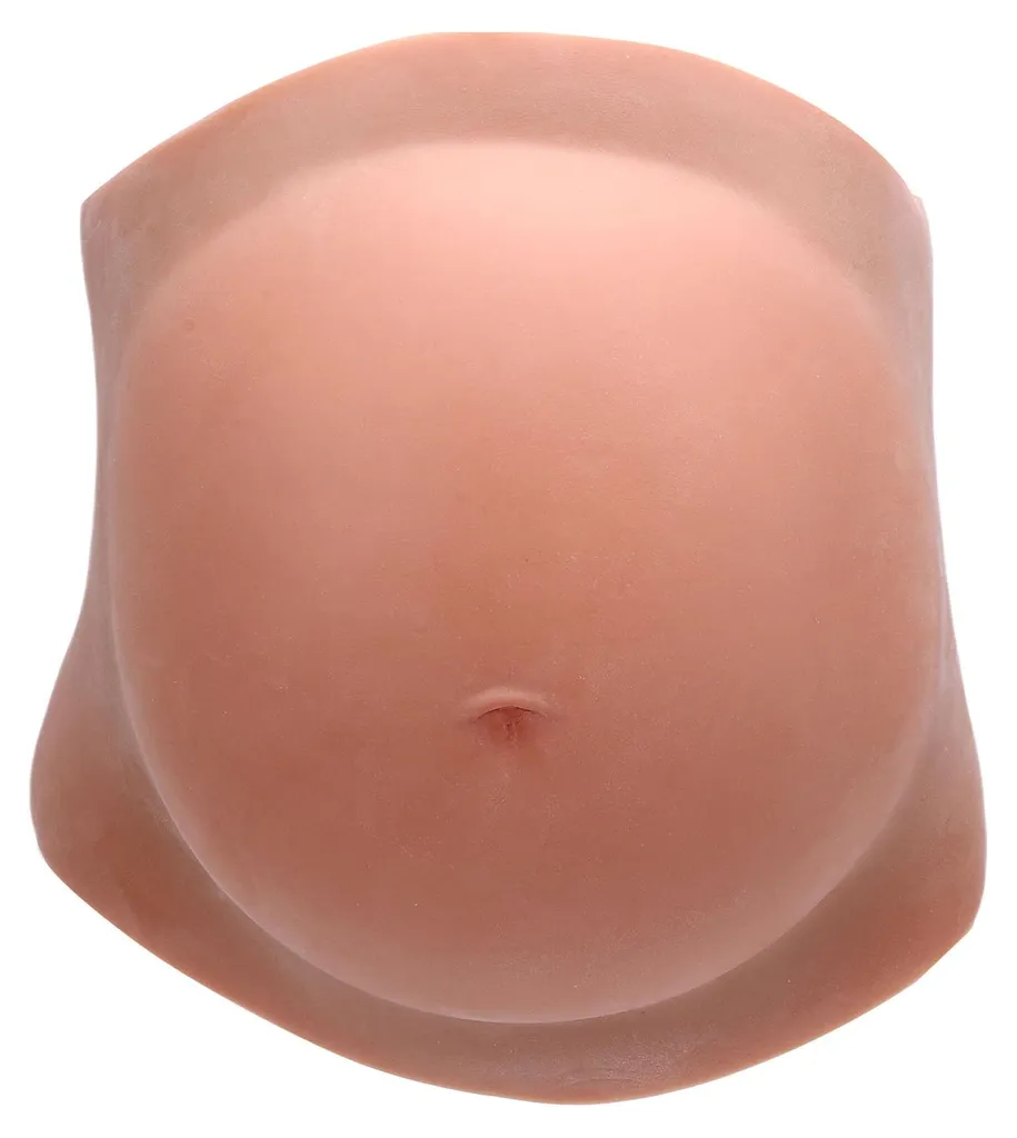 Ventre de grossesse pour spectacle et fête en silicone souple ajustable
