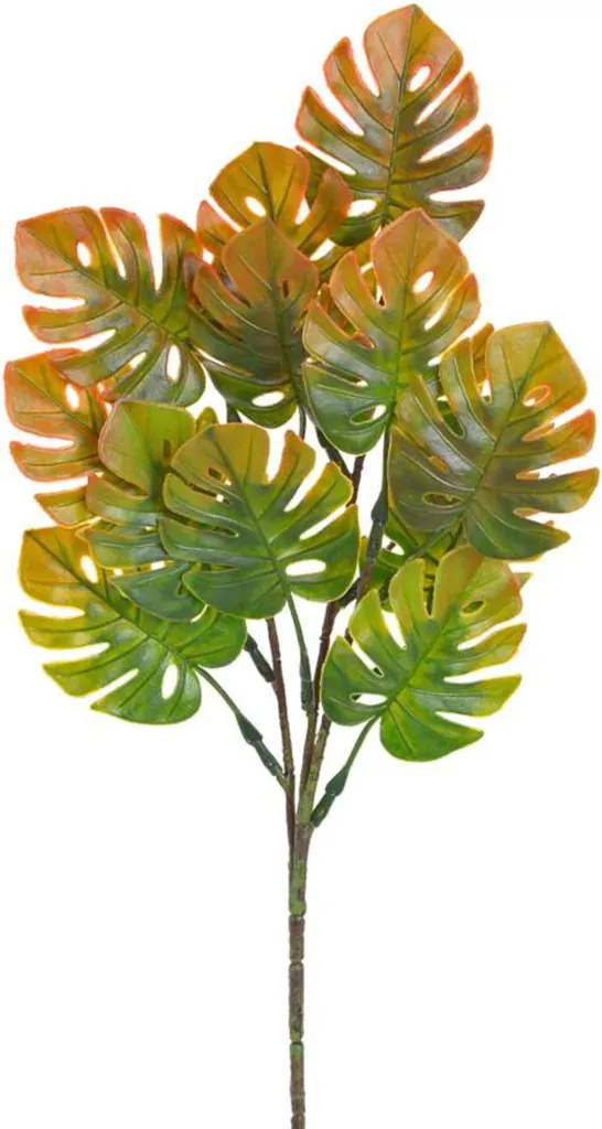 Plante Artificielle Monstera de 48cm - Fausse Plante Verte de Décoration