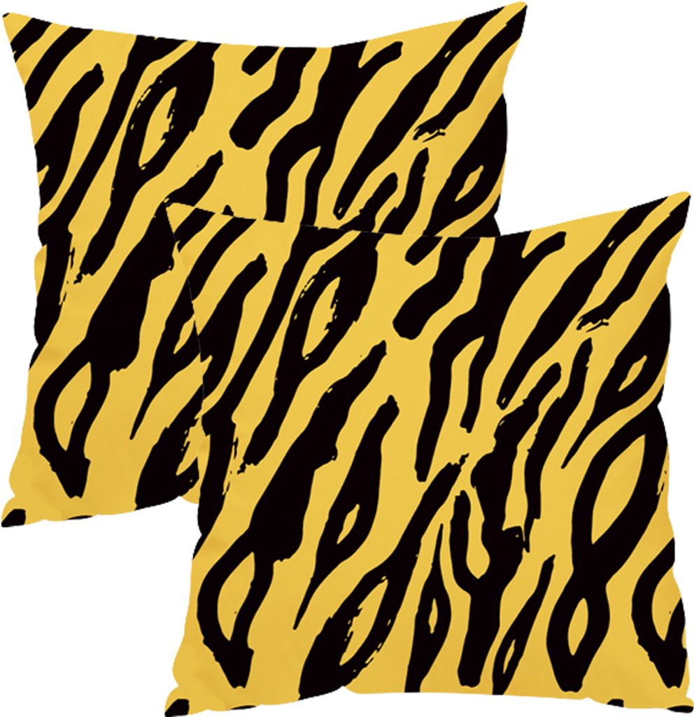 2er-Pack Kissenbezug, Schöner Leopard, Zebra, Milchkuh, Giraffe, Muster, Tierdruck, Dekorativer Kissenbezug, 45 Cm X 45 Cm, Kissenbezug Für Bettc...