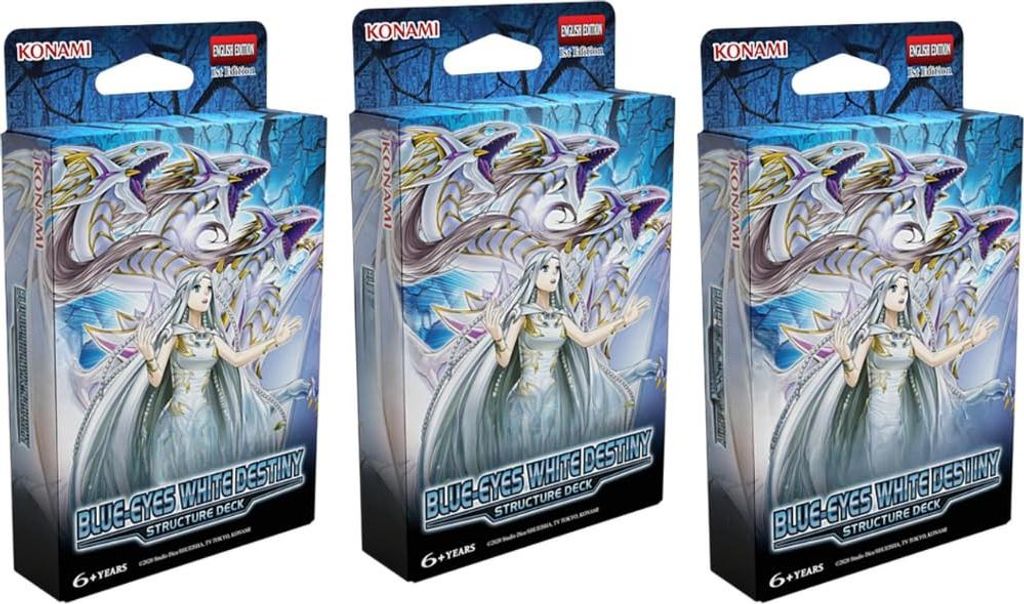 3x Yu-Gi-Oh! Structure Deck: Blue-Eyes White Destiny Produktbild 