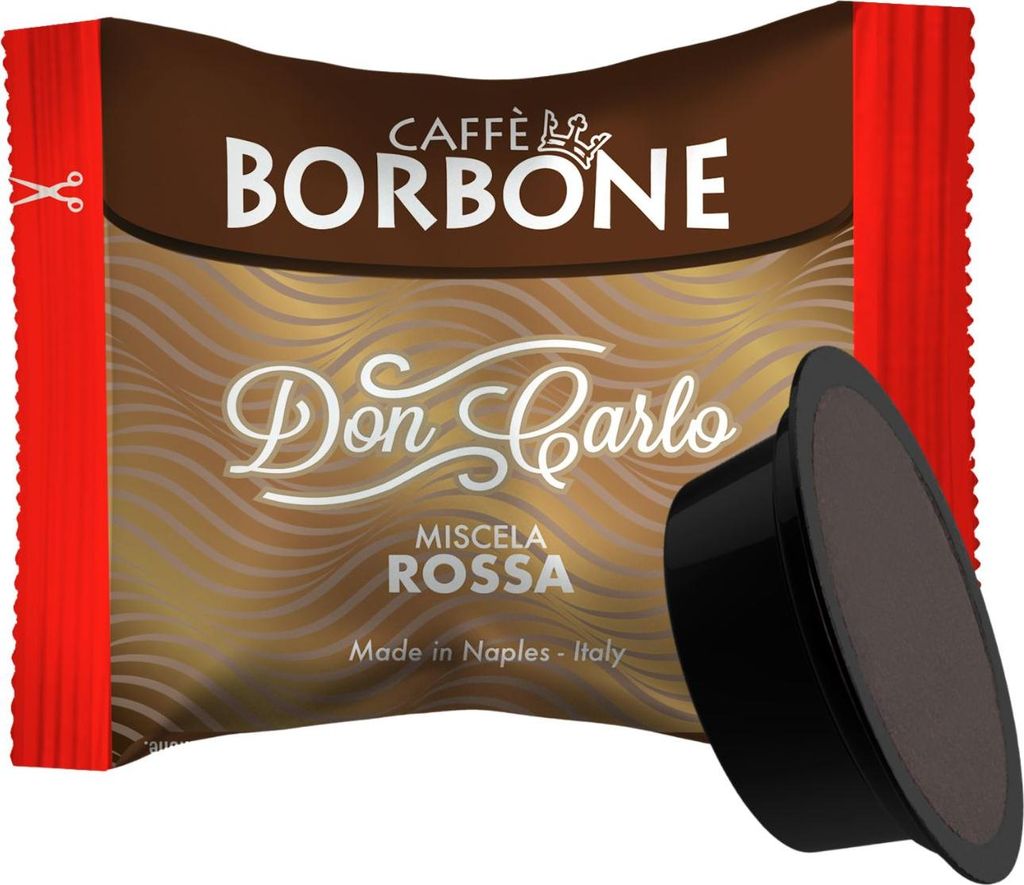 Caffè Borbone Kaffeekapseln Don Carlo Rossa, kompatibel mit Lavazza A Modo Mio, 100 Kapseln
