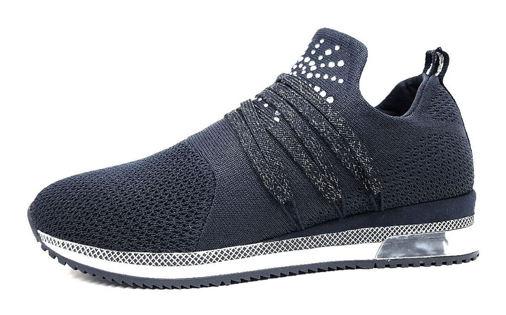 Marco Tozzi Damenschuhe Schnürschuhe Sportive Sneaker Blau Freizeit, Schuhgröße:36 EU