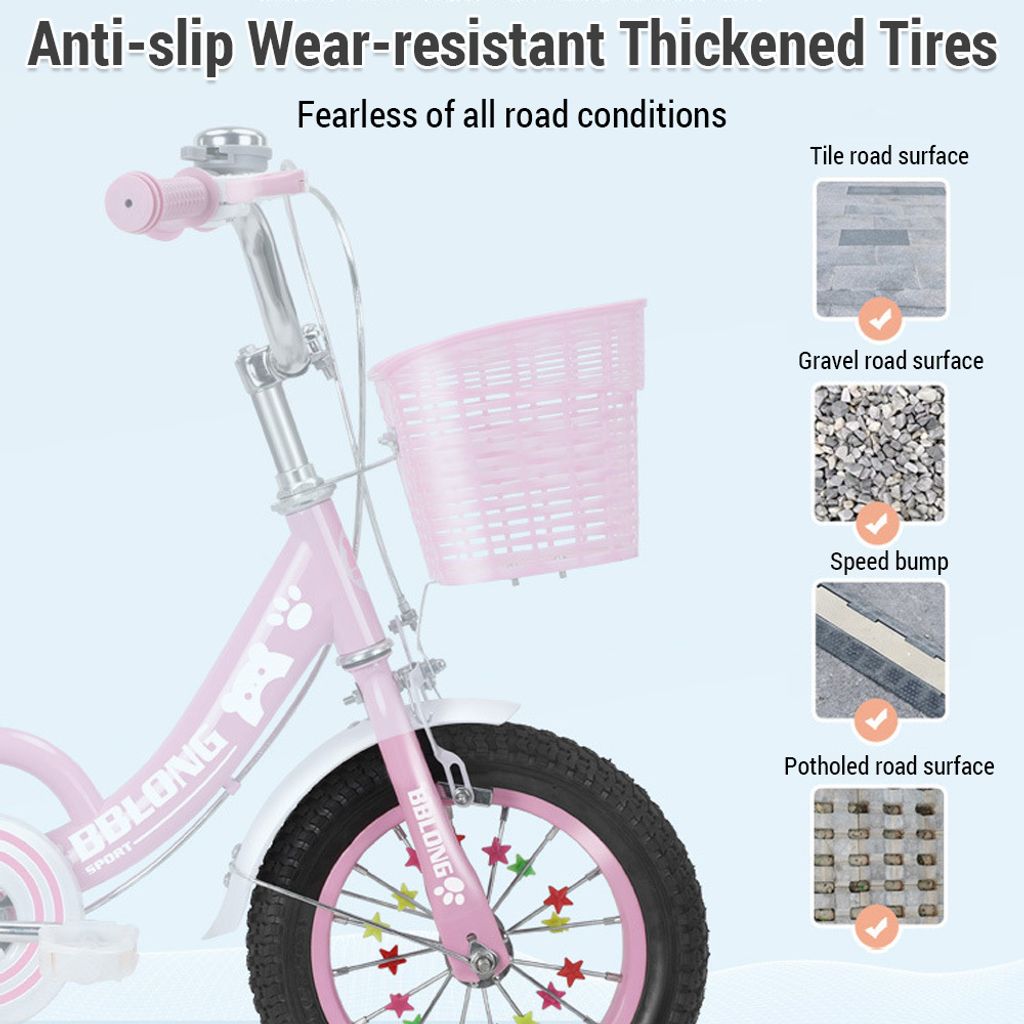 Kinderfahrrad 18 Zoll Fahrrad fuer Maedchen im Alter von Produktbild 4