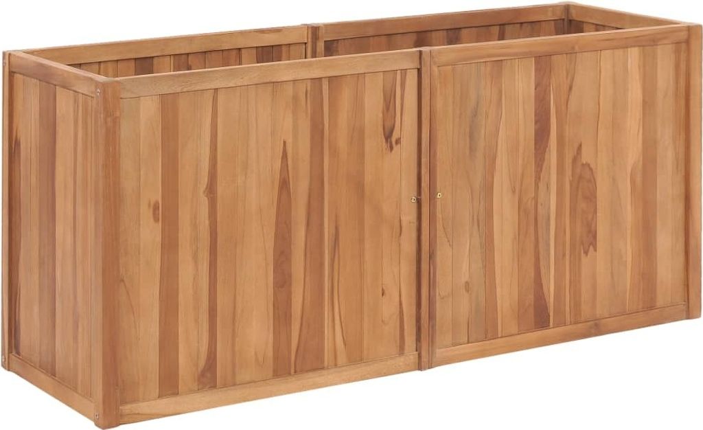 Möbel Garten-Hochbeet 150 x 50 x 70 cm Massivholz Teak Beete57483