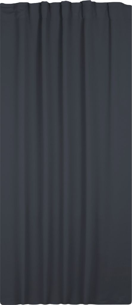 Verdunkelungsvorhang Kräuselband 140 x 175 cm Anthrazit Vorhang blickdicht abdunkelnd Gardine wärmeisolierend