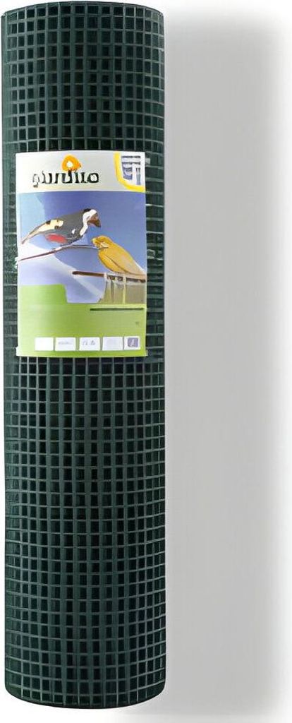 Grünes plastifiziertes geschweißtes Netz 51 cm x 10 m, Maschenweite 1,3 x 1,3 cm