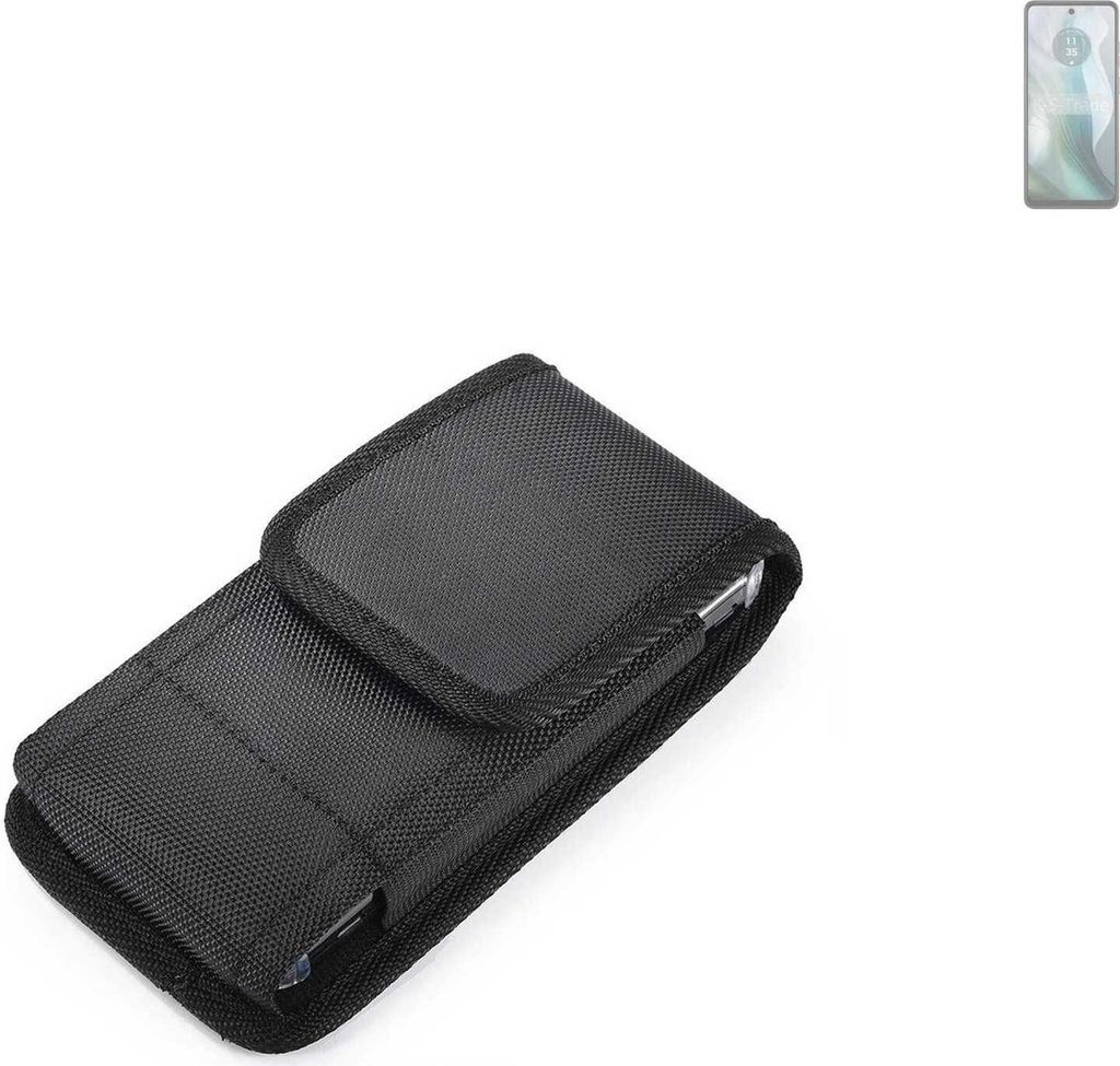 Holster Gürteltasche kompatibel mit Motorola Moto E14 Holster Gürtel Tasche wasserabweisend Handy Hülle Schutz Hülle Outdoor schwarz K-S-Trade