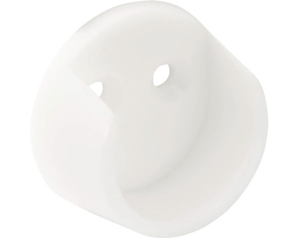 Držák šatní tyče Ø 20mm, plast, bílý 2 ks Obrázek produktu 