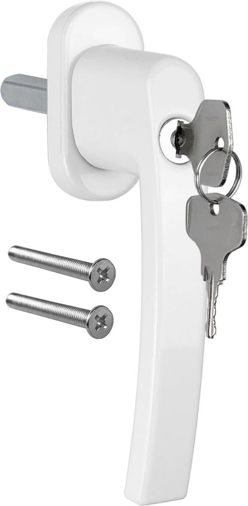 8x Fenstergriff abschliessbar weiss Alu Fensterklinke Fenster Griff Kindersicherung Fensterschlösser
