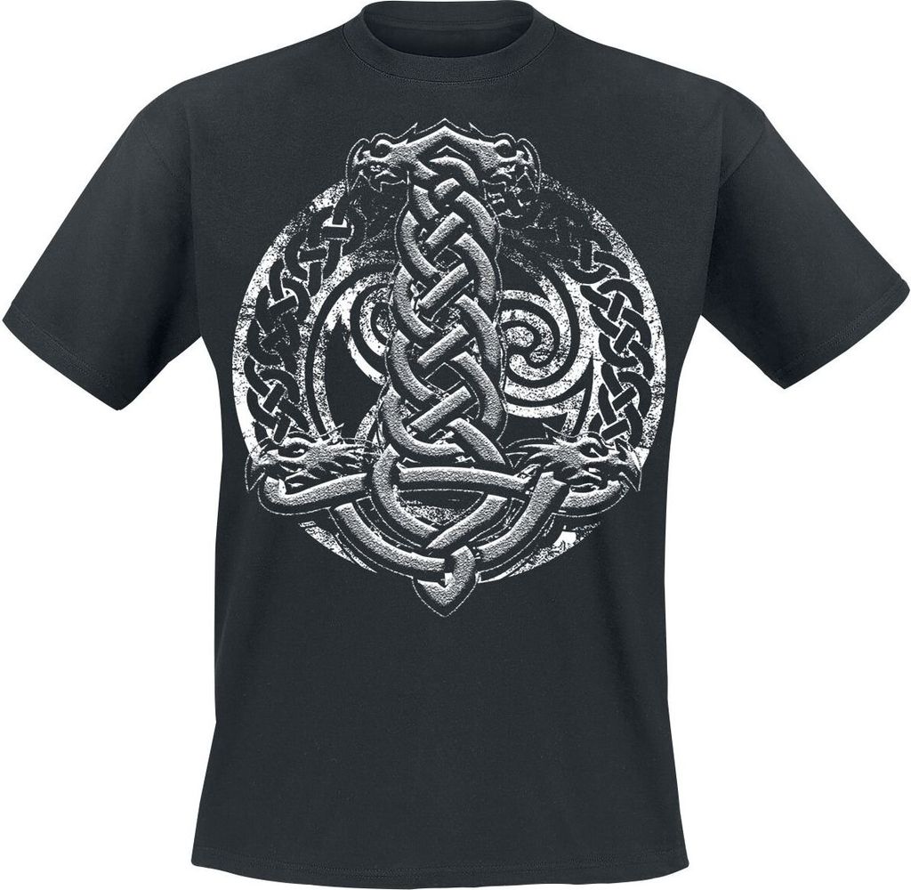 Axel Hermann T-Shirt Herren Celtic Shield schwarz 4XL