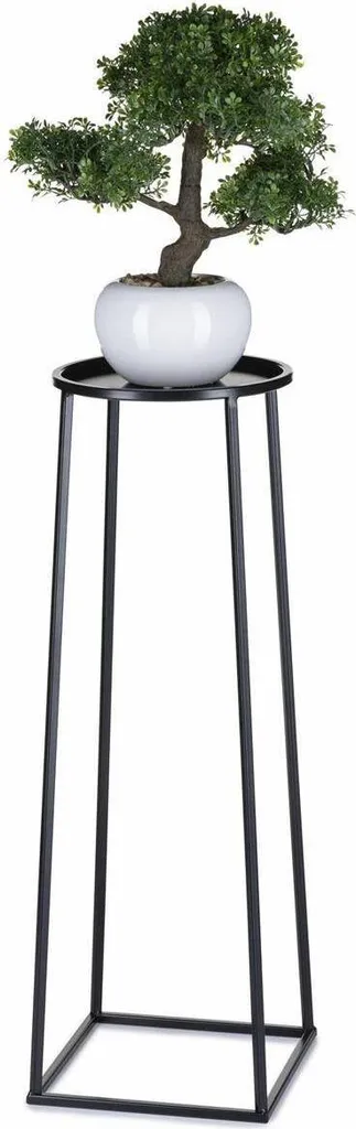 Jardinière sur pied style industriel LOFT noir 70 cm pour décoration