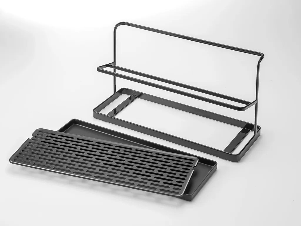 Séchoir Bouteilles Yamazaki Tower en Métal Robuste avec Base Stable