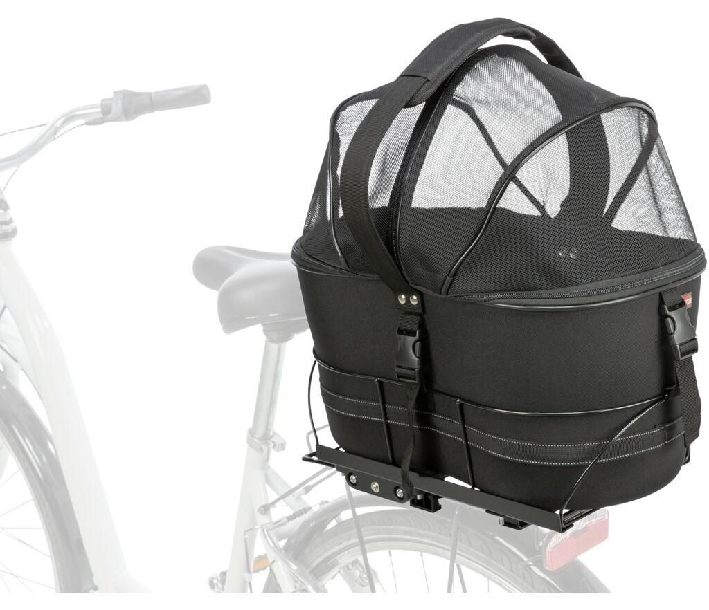 TRIXIE Hundefahrradkorb mit Netzhaube für Gepäckträger - Produktbild 