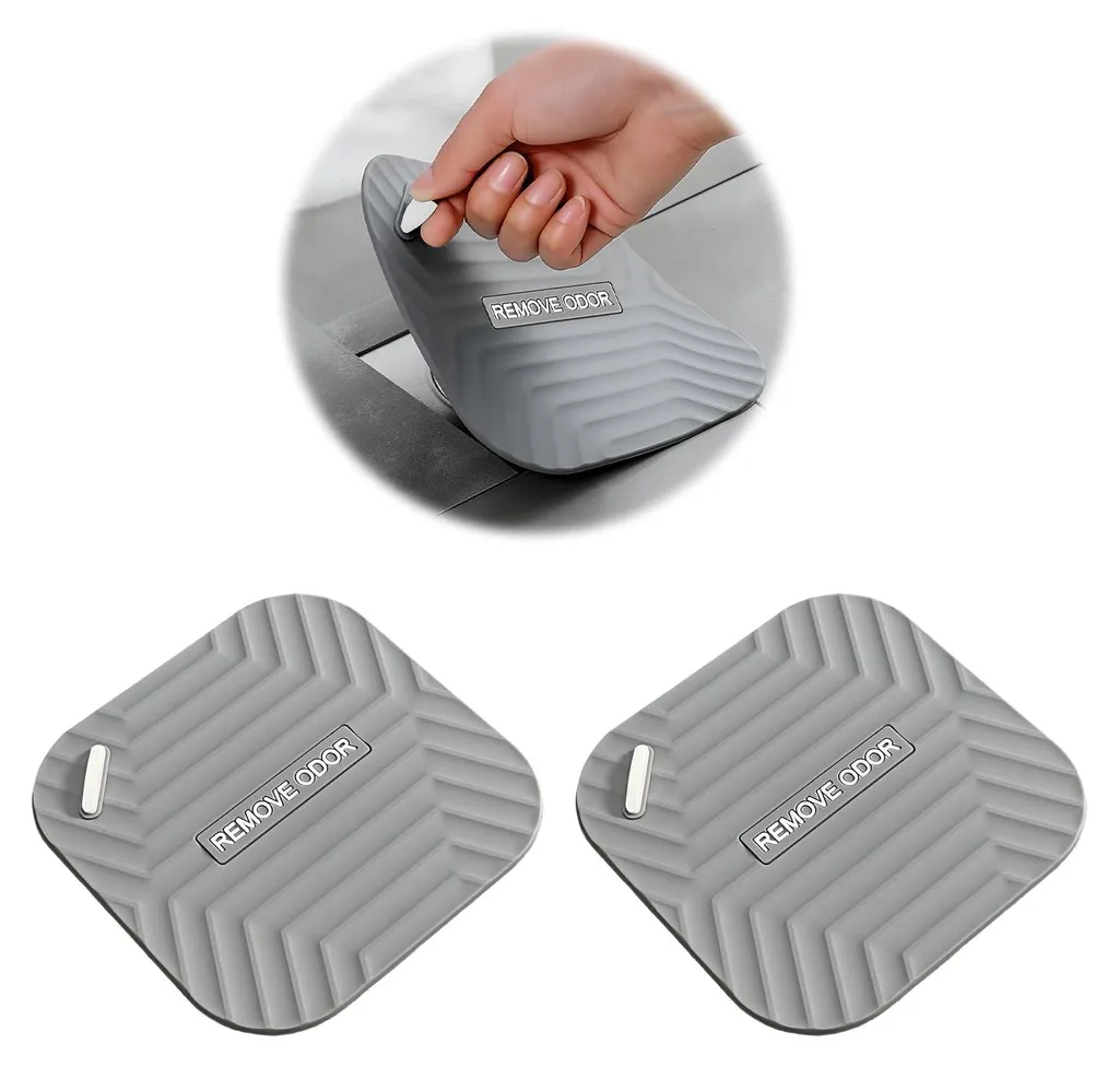 Bouchon de douche silicone anti-odeur 14,5 cm à haute adhérence lot 2