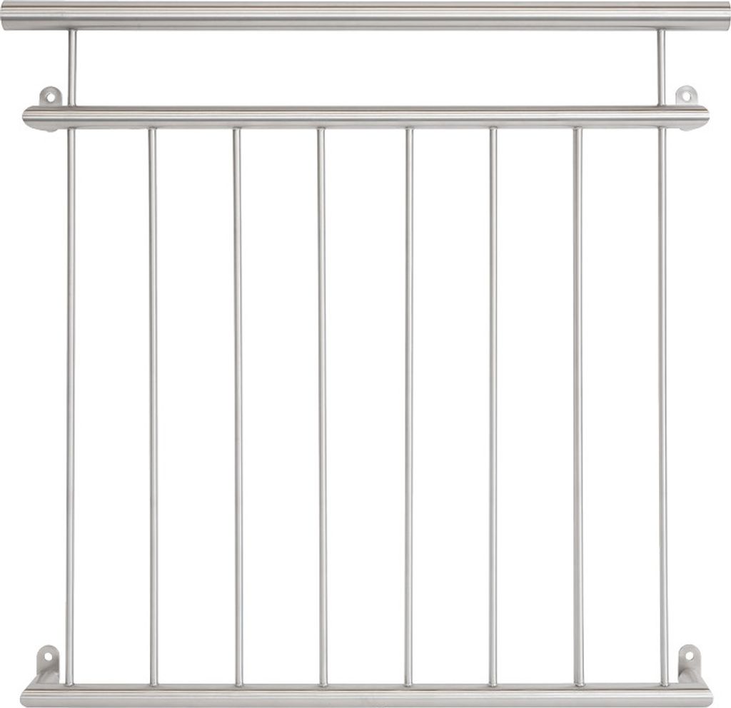 Französischer Balkon „Classic“ - Länge: 115 cm, Material: Edelstahl