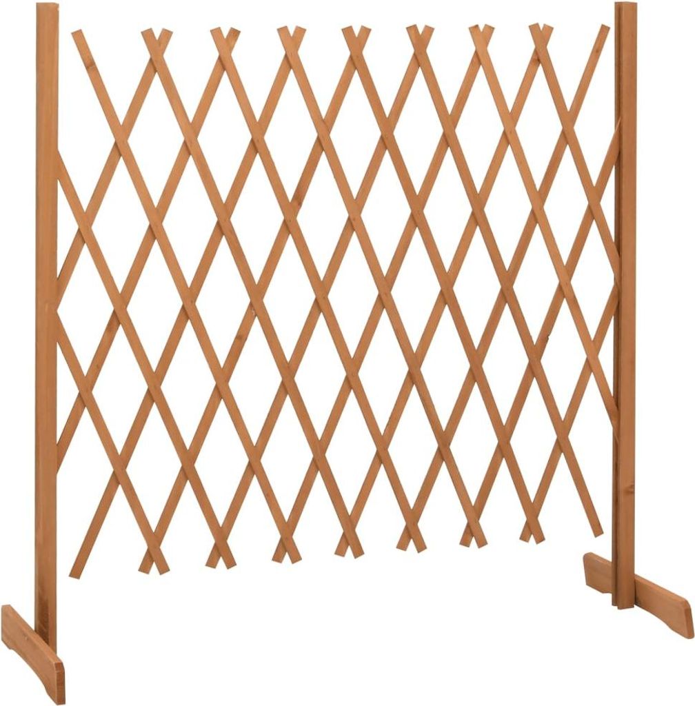 vidaXL Garten-Rankzaun Orange 180x100 cm Massivholz Tanne