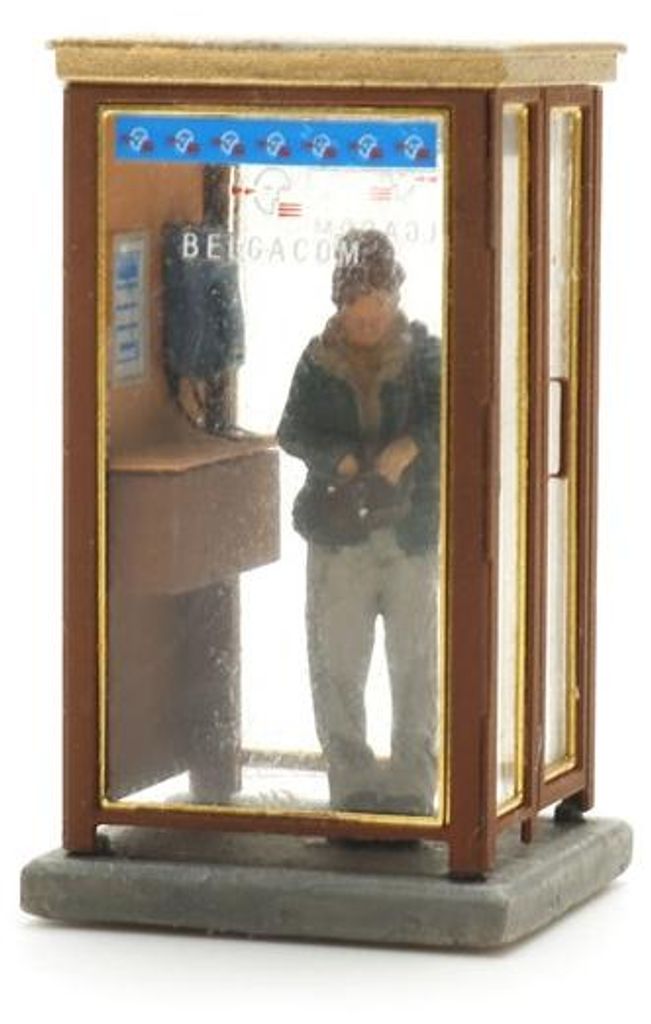 Artitec 387.652 - 1/87 / H0 Belgische Telefonzelle - Neu
