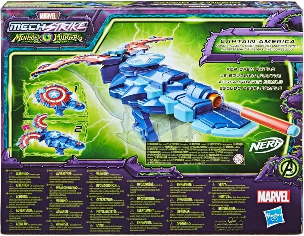 Bouclier Déployable Nerf Marvel Mech Strike Monster Hunters F4377