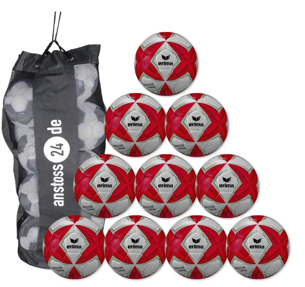 Ballset erima Jugendball SENZOR-STAR Lite 290 inkl. Ballsack 10 Bälle 3