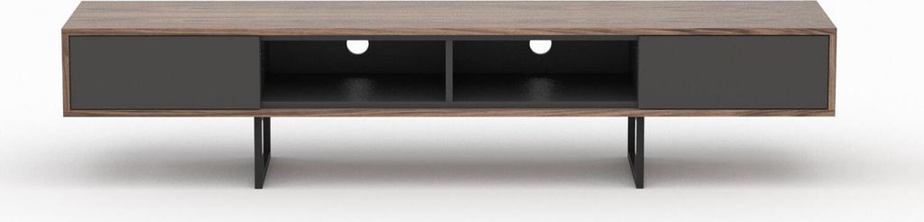 RTV Regal Sideboard Lowboard Kommode Wohnzimmer TV Möbel ABATO-RTV-FX-O Walnuss