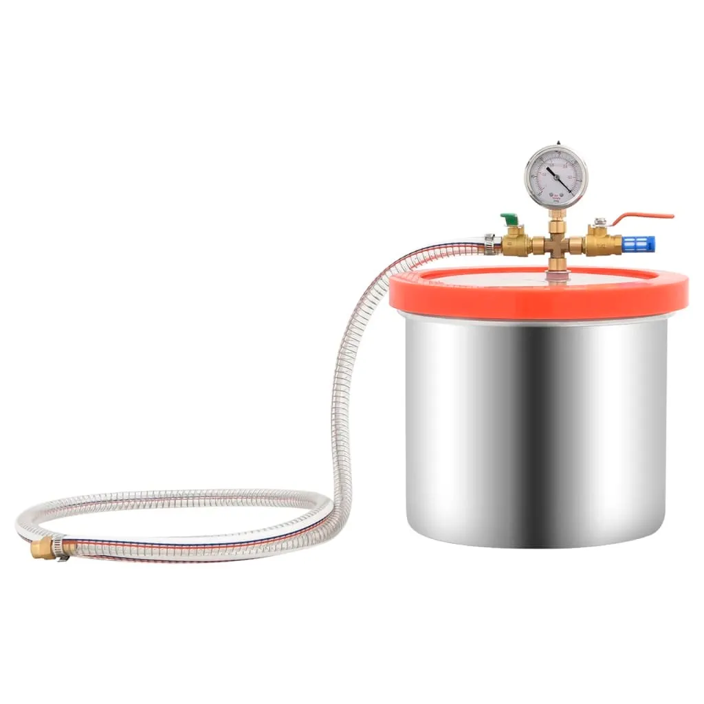 Chambre de dégazage 7,4 L en inox avec couvercle haute visibilité