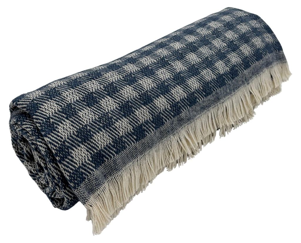 Vichy-Jacquard-Plaid aus Baumwolle