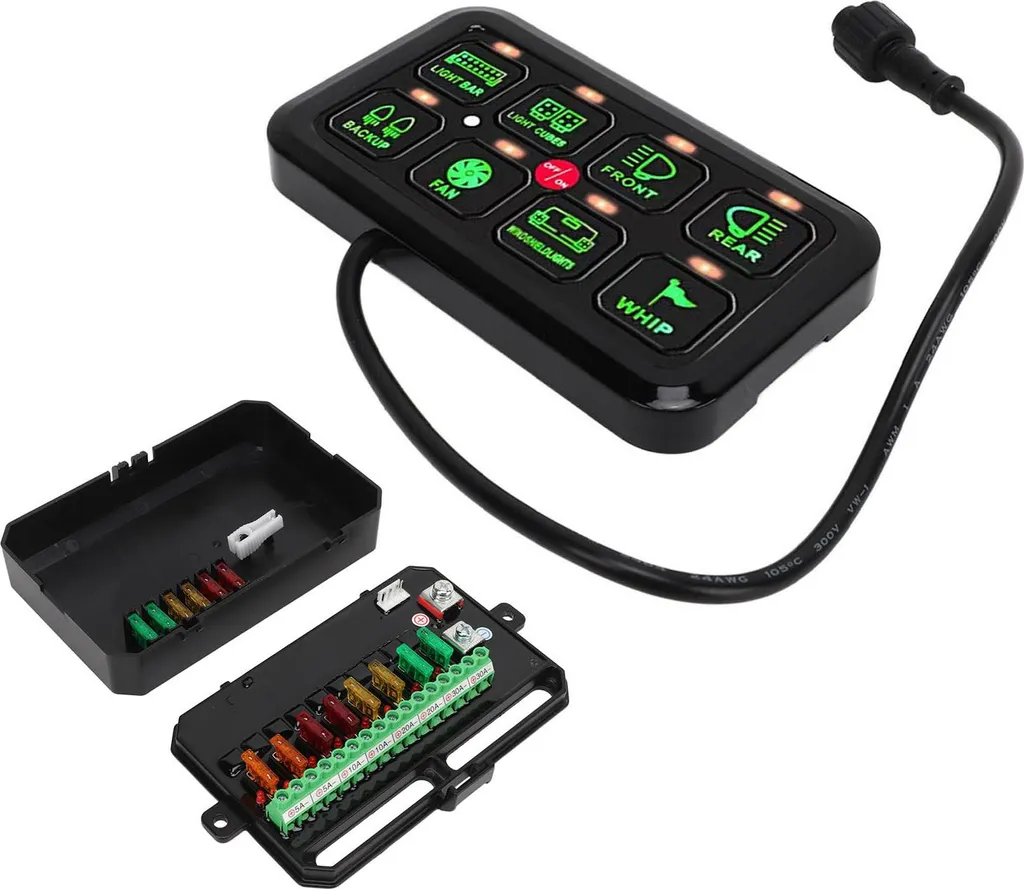Panneau de Commande Tactile LED à 8 Interrupteurs pour Auto et Marine - 3
