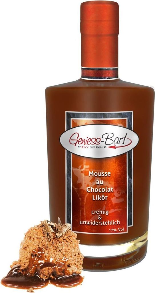 Mousse au Chocolat Likör 0,35 L Explosion von Kakao & Schokolade 17% Vol