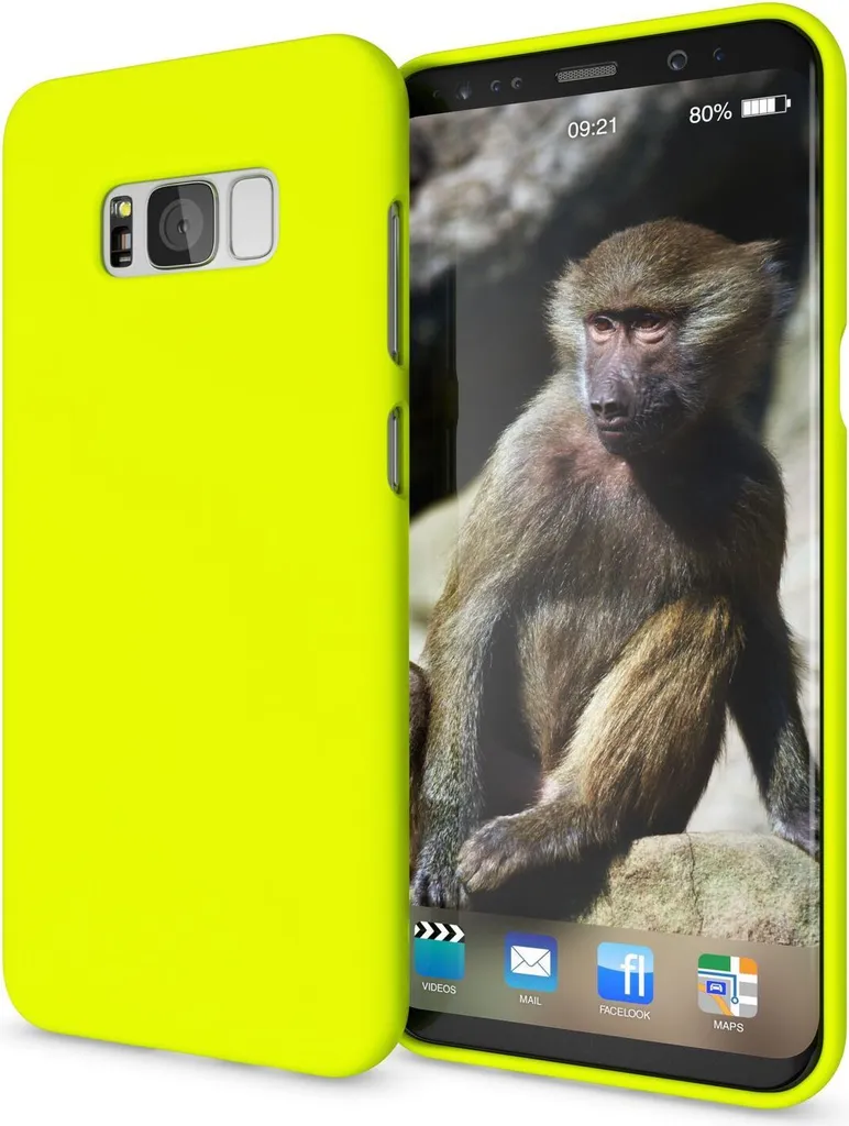Cover Samsung Galaxy S8 NALIA - Custodia Silicone Giallo Neon Slim