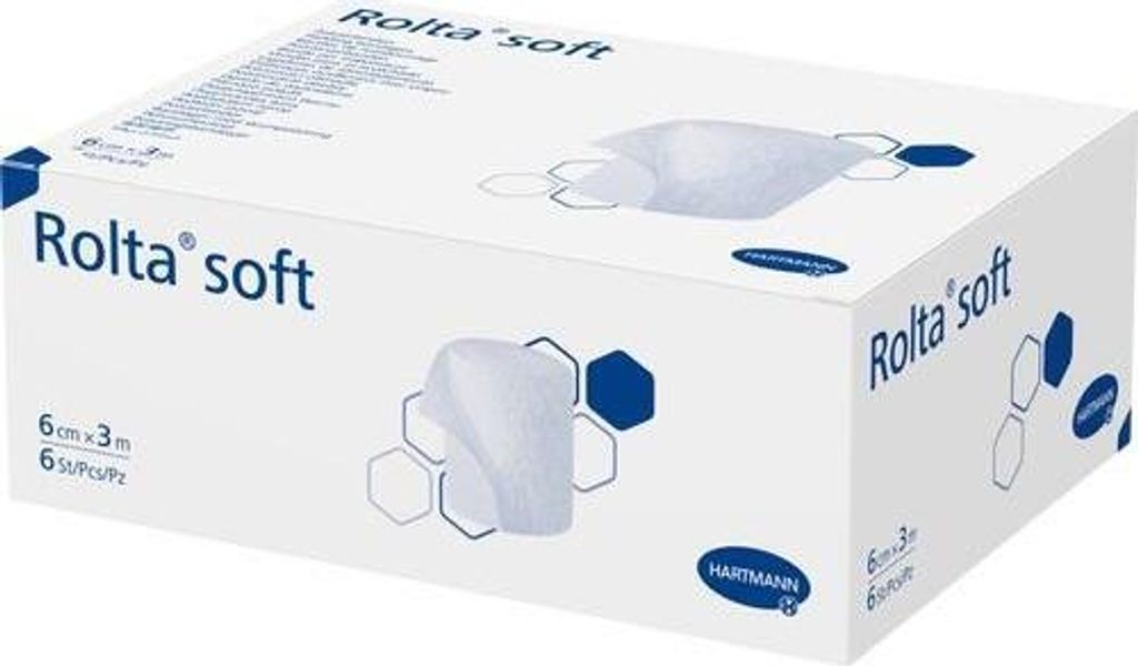 Hartmann Rolta® mäkký syntetický bavlnený obväz 6 cm x 3 m Obrázok produktu 