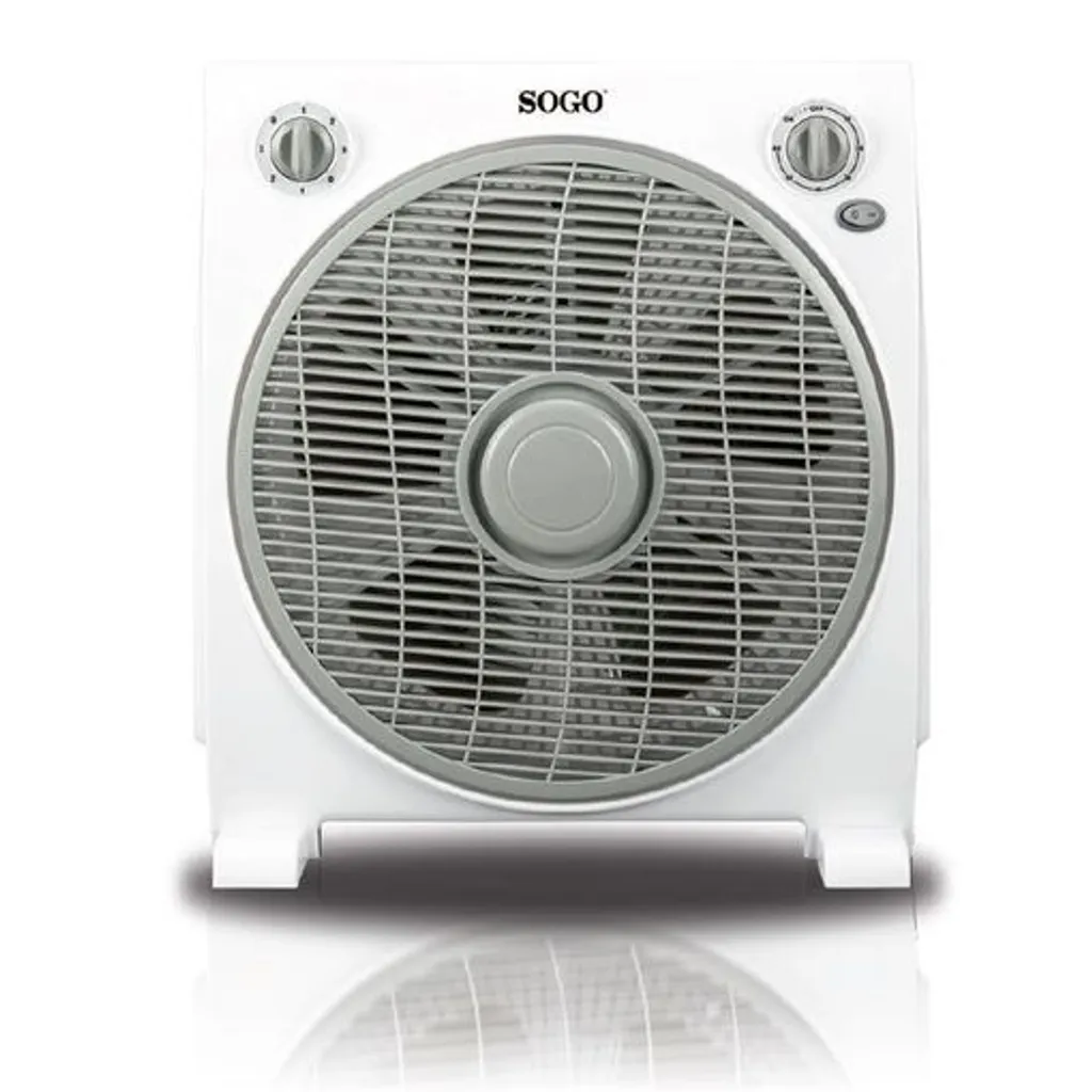 Ventilatore con griglia rotante e timer