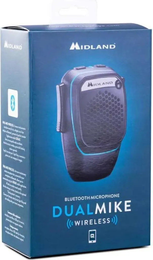 Micro sans fil Bluetooth Midland Dual Mike - CB Analogique et Numérique - 4