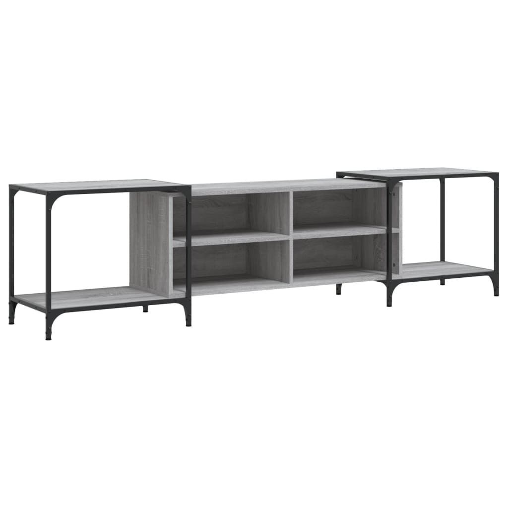 vidaXL Armoire TV Gris Sonoma 203x37x50 cm Bois composite Image du produit 