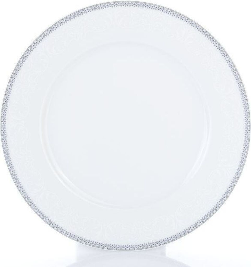Thun 1794 Dessertteller, Tschechisches Porzellan, Opal, Spitze, grau, 19 cm, Thun