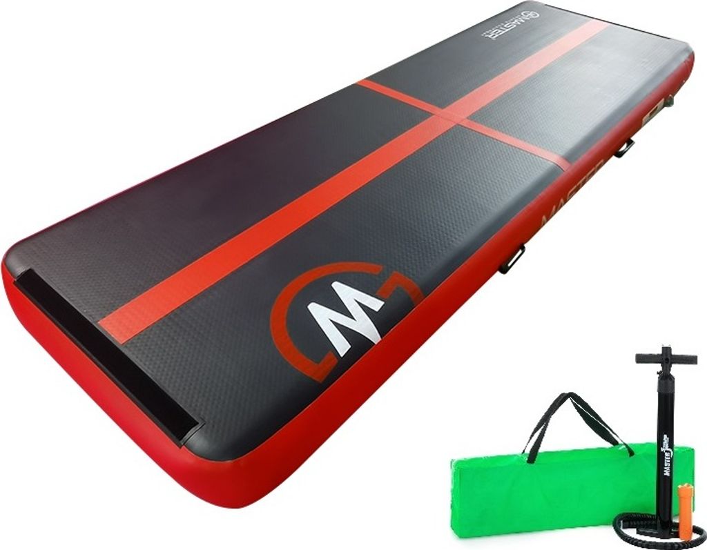 Tapis gonflable Airtrack MASTER 300 x 100 x 10 cm - noir - Image du produit 