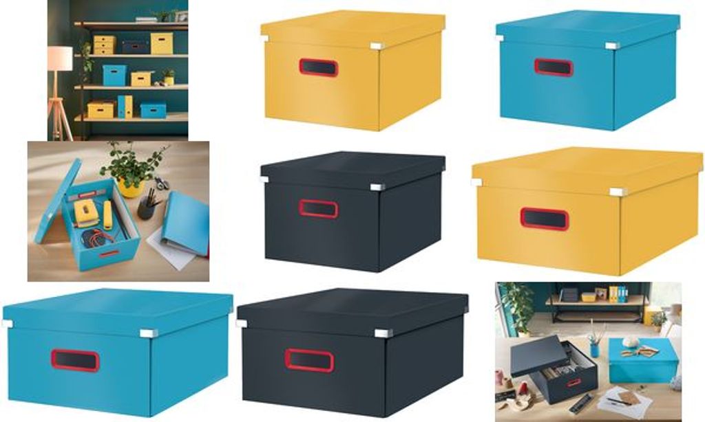 LEITZ Click & Store Cosy Aufbewahrungsbox 18,5 l grau 28,1 x 37,0 x 20,0 cm