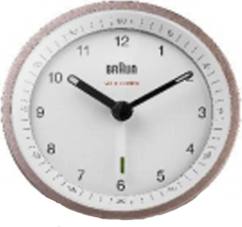 Braun 67099 Réveil Radioguidé Blanc et Rose : Précision et Design Compact