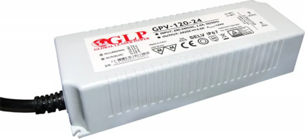 Alimentation LED 24V IP67 pour terrasses et environnements humides