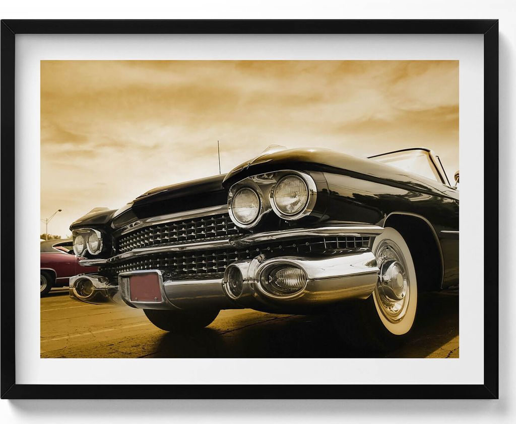 1959 Cadillac Auto– Wandbild mit Rahmen – Gerahmtes Bild  – Produktbild 