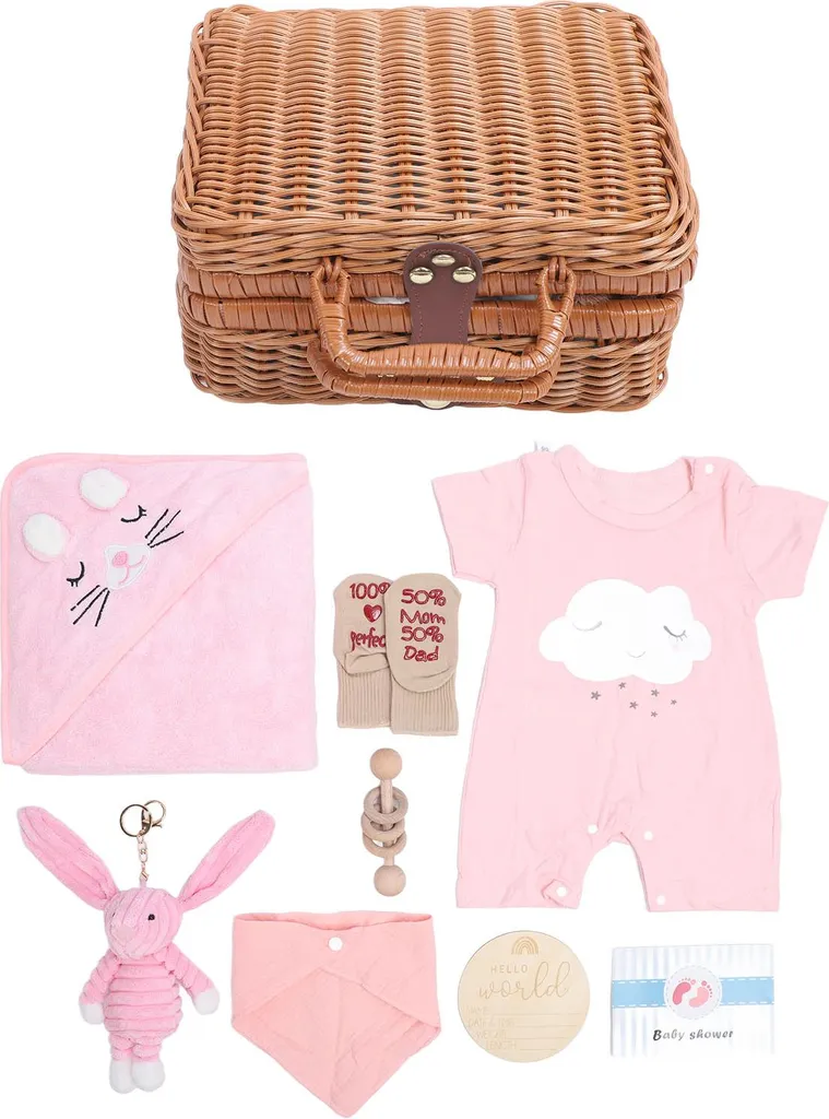 Coffret Cadeau Bébé Fille 10 Pièces : Jouets, Vêtements et Accessoires