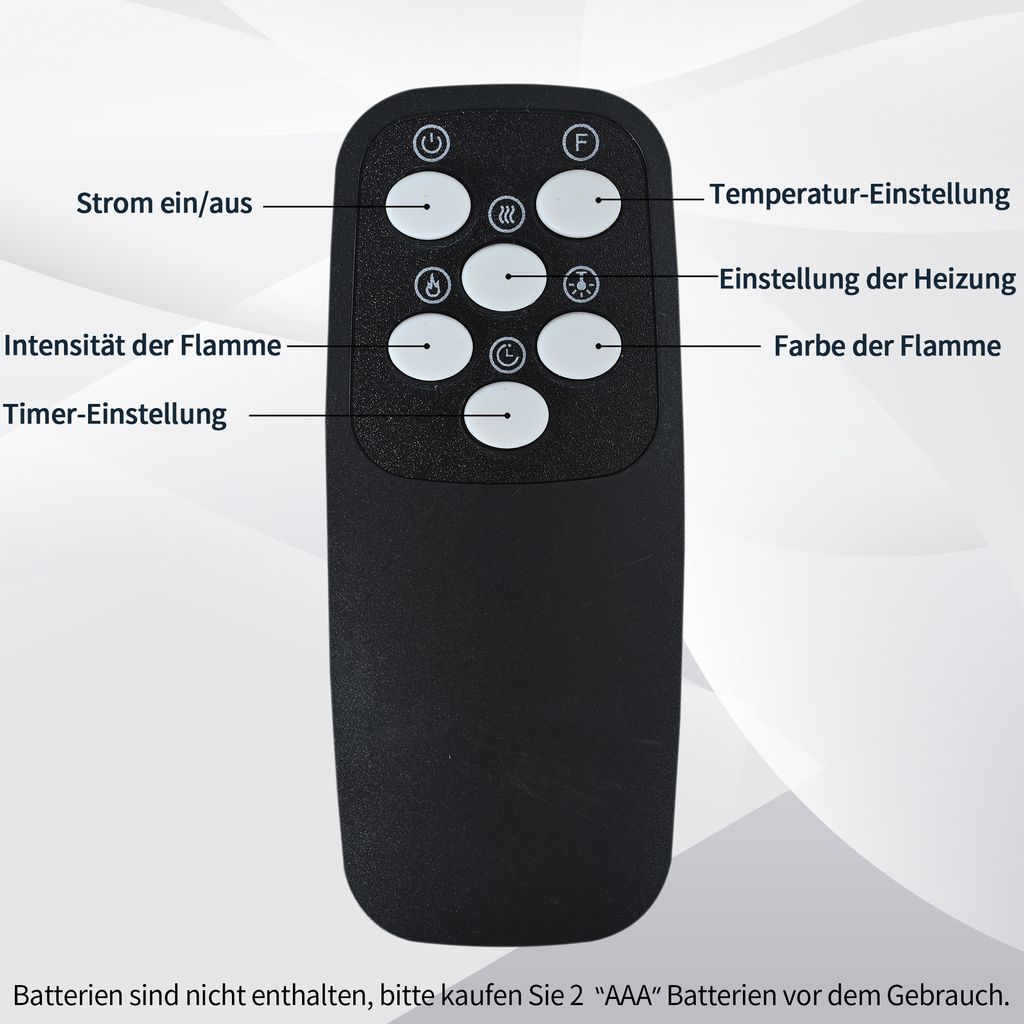 MERAX Elektrokamin Kamin Heizung Wandkamin BK-10 900/1800 Produktbild 10