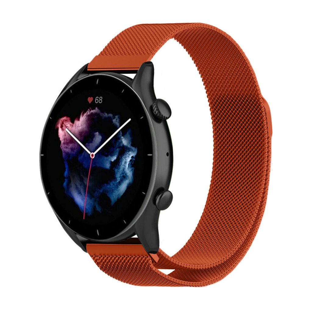 Strap-it Milanese Armband - Kompatibel mit Amazfit GTR 3 (Pro) Armband Ersatzarmband Edelstahl - Armband mit Magnetverschluss - Hochwertiges Materi...
