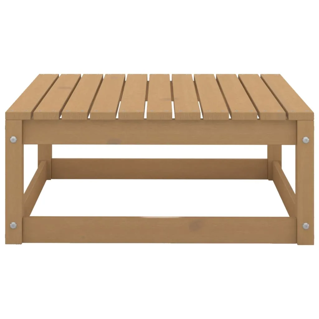 Sgabello Esterno 70x70x30 cm Legno Pino Massiccio Marrone Miele vidaXL - 3